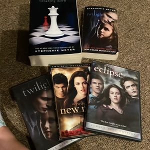 Twilight Bundle - Books n DVDs as pictured